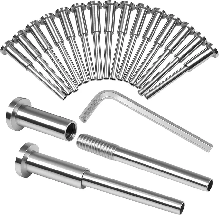 316 Stainless Steel Cable Railing Kit 4mm (Wire, Thimbles & Swage Studs)