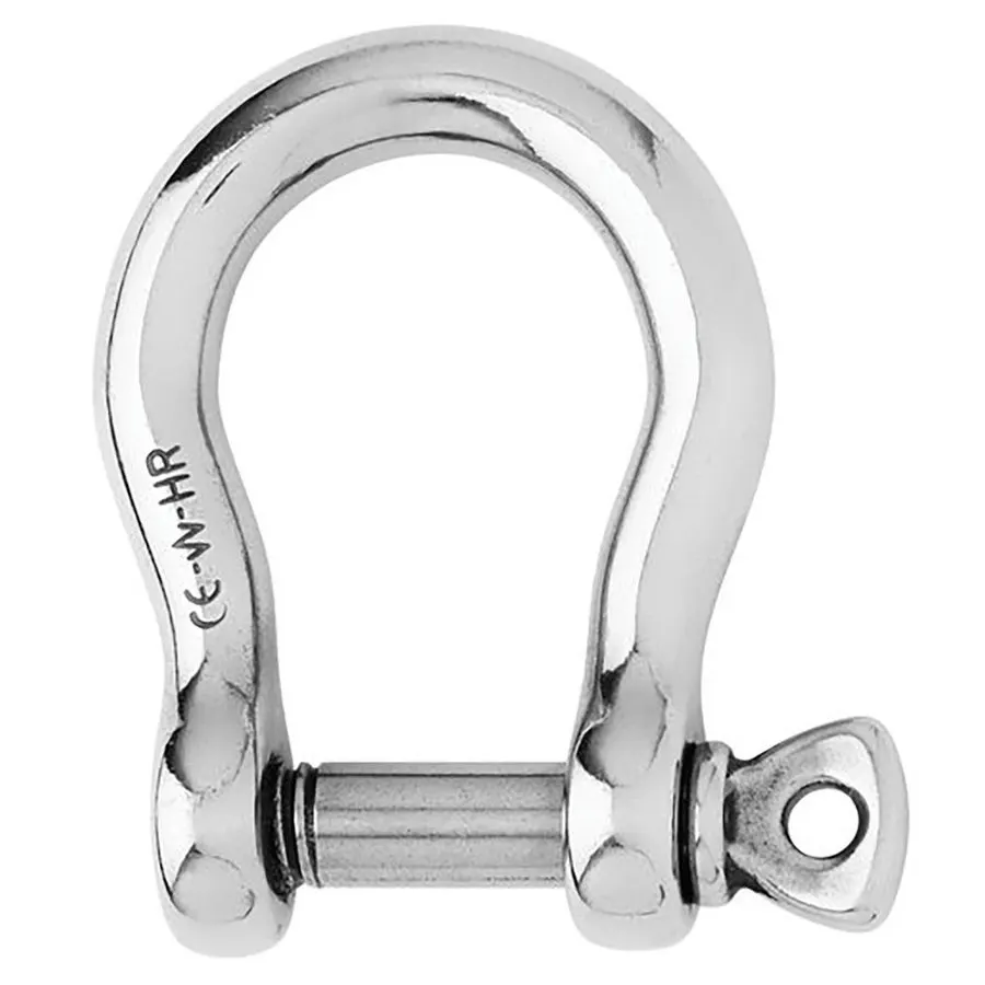 10mm Bow Shackle, 304 Stainless with Screw Pin