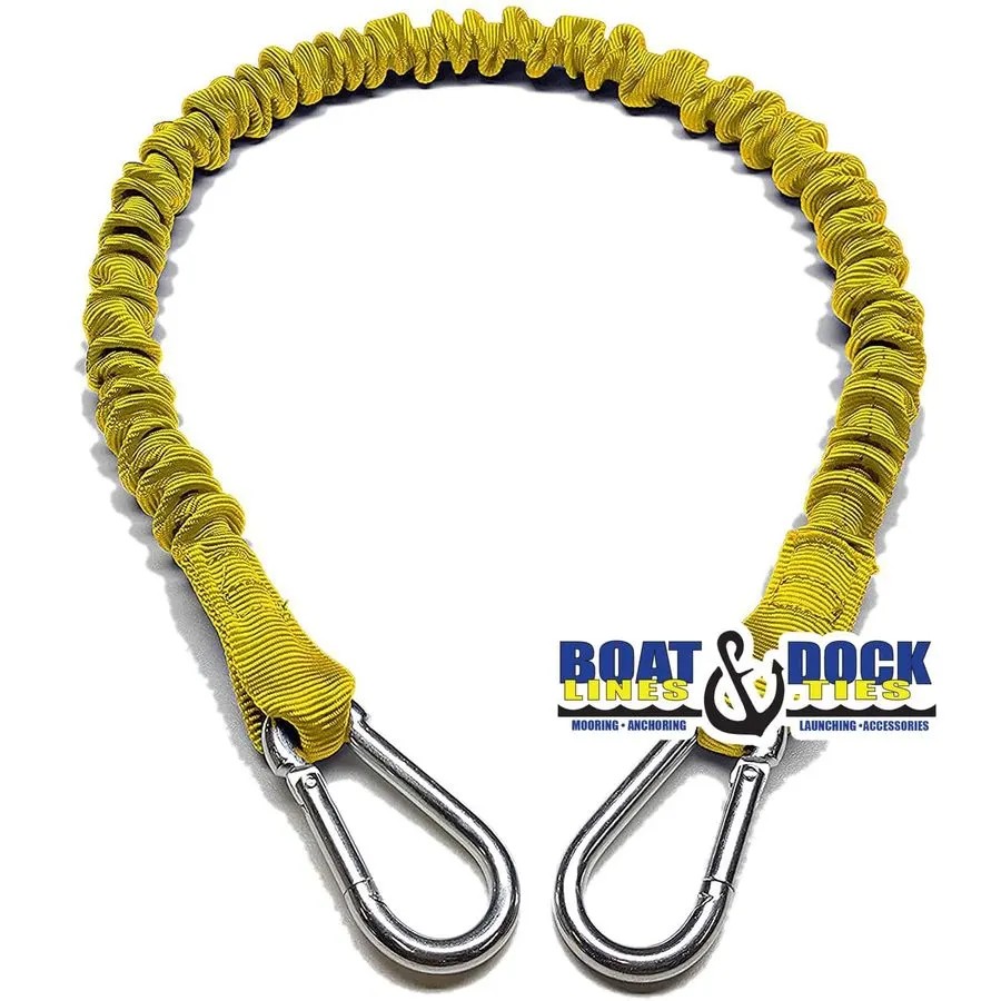Heavy-Duty Rubber Mooring Snubber for 5/8"–3/4" Dock Line