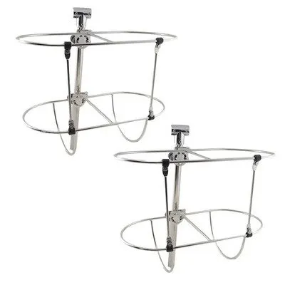 Stainless Rail-Mount Dual Fender Holder