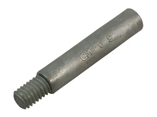Zinc Pencil Anode with Brass Plug (3/8" NPT) — Careen & Co. Maintenance
