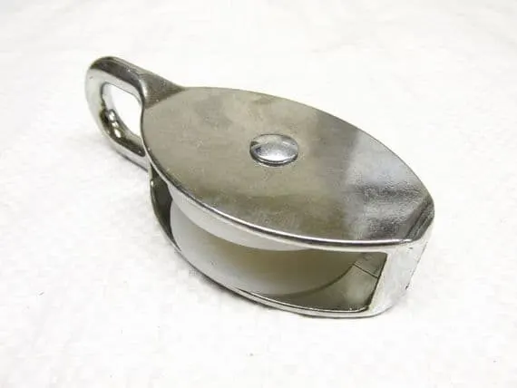 60mm Nylon-Sheave Single Block with Fixed Lashing Eye (Pair)