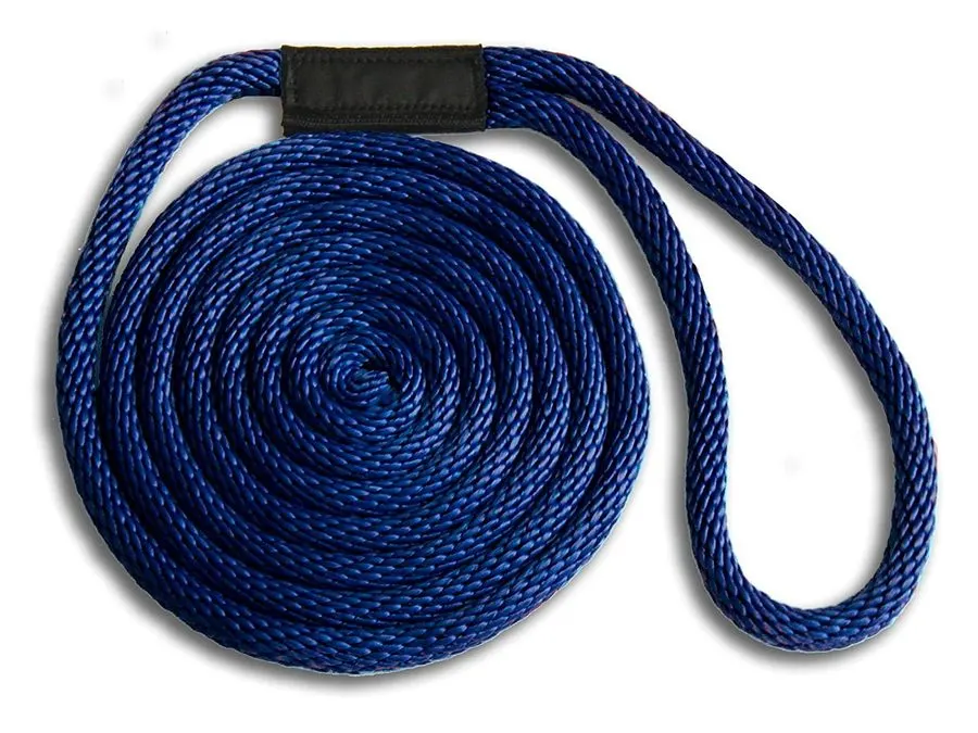 1/2" x 15 ft Double Braid Nylon Dock Line Kit, Navy