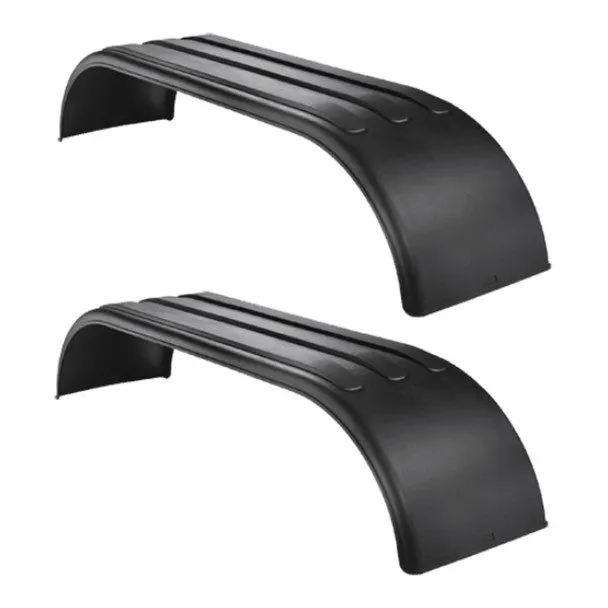 Ribbed Cylindrical Fender 12 x 48 cm - Black