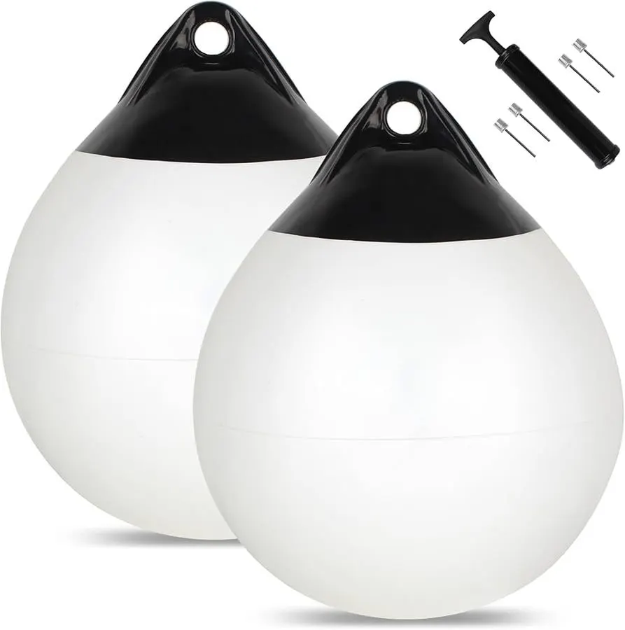 Inflatable Spherical Ball Fender 50 cm - White