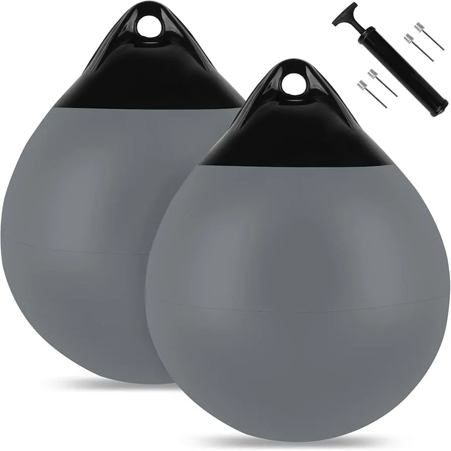 Ribbed Spherical Fender 40 cm - Grey