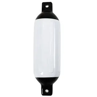 Twin-Eye Inflatable Cylindrical Fender 18 x 62 cm - White