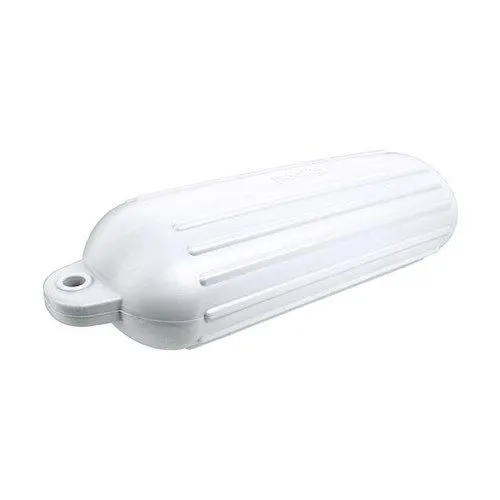 Guest Mooring Cylindrical Fender Set 14 x 45 cm - White (Pair)