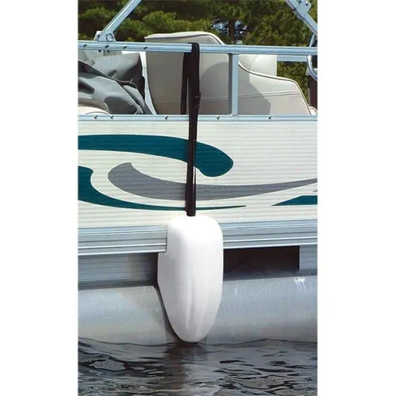 Pontoon Contour Cylindrical Fender 20 x 65 cm - White
