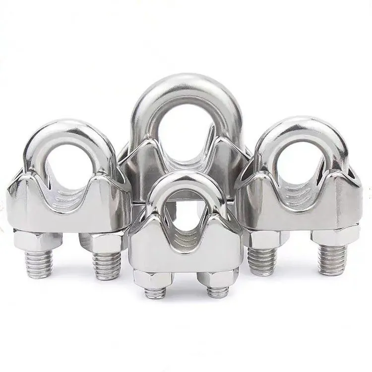 316 Stainless Steel Wire Rope Grip Bulldog Clip 5mm