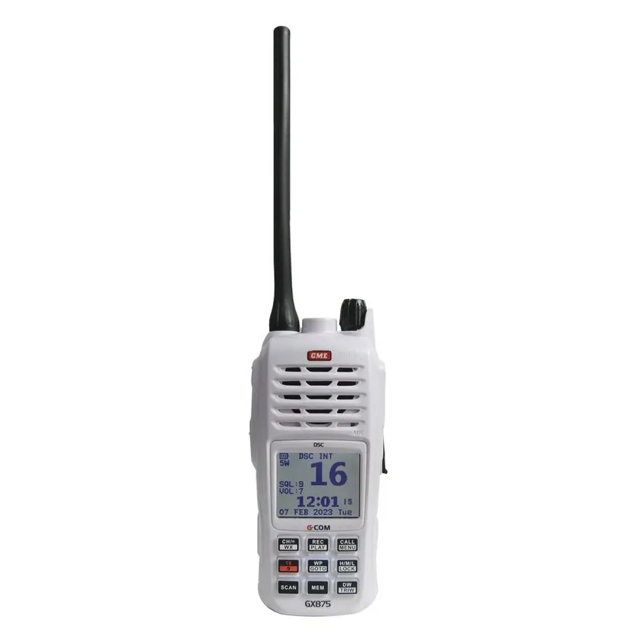 White Floating Handheld VHF with GPS