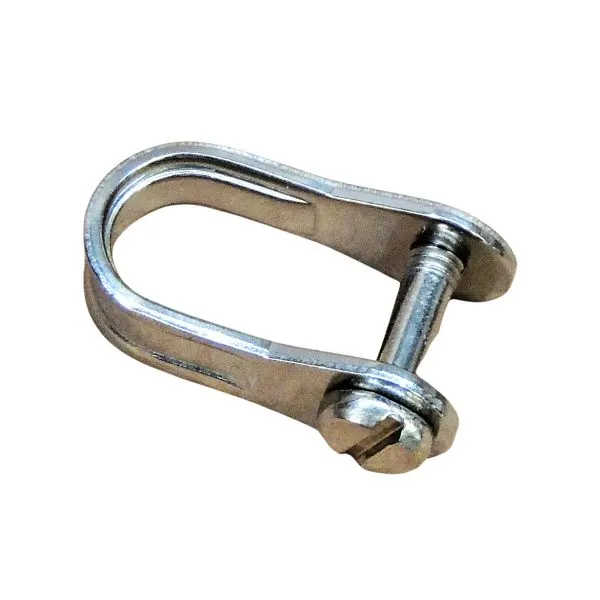 Long D Shackle, Marine-Grade 316, 10mm (10-Pack)