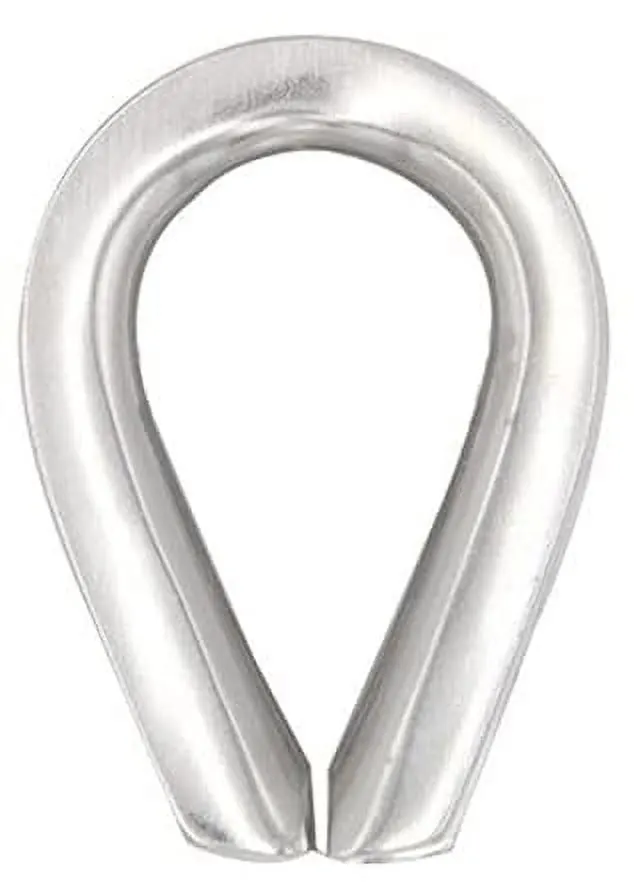 316 Stainless Steel Open Wire Rope Thimble 3mm (Pack of 10)