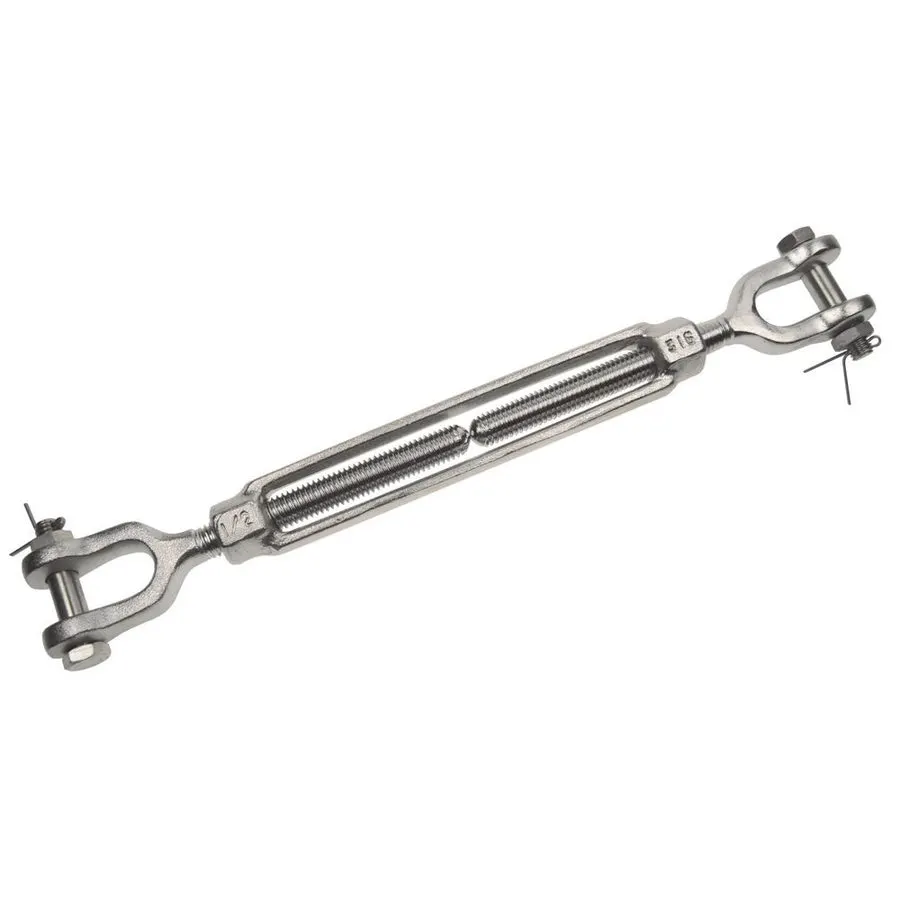 316 Stainless Steel Open-Body Turnbuckle Toggle & Jaw M10