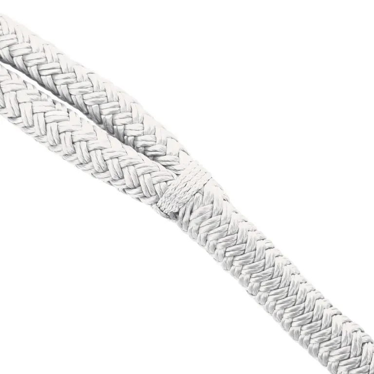 1/2" x 20 ft Double Braid Nylon Dock Lines, White