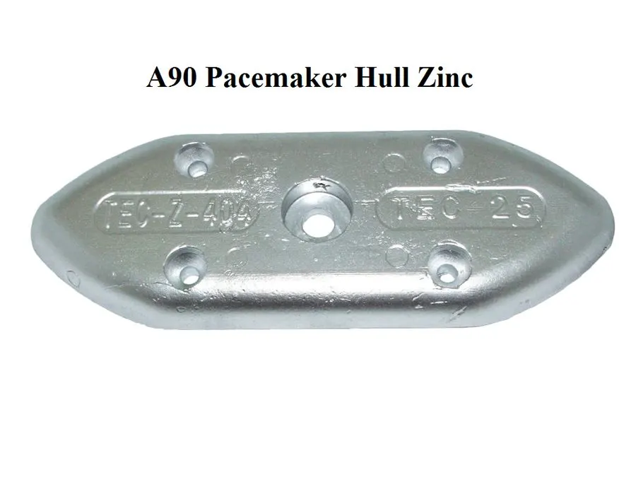 ZP-1x6x12 Bolt-On Hull Plate Anode – Zinc