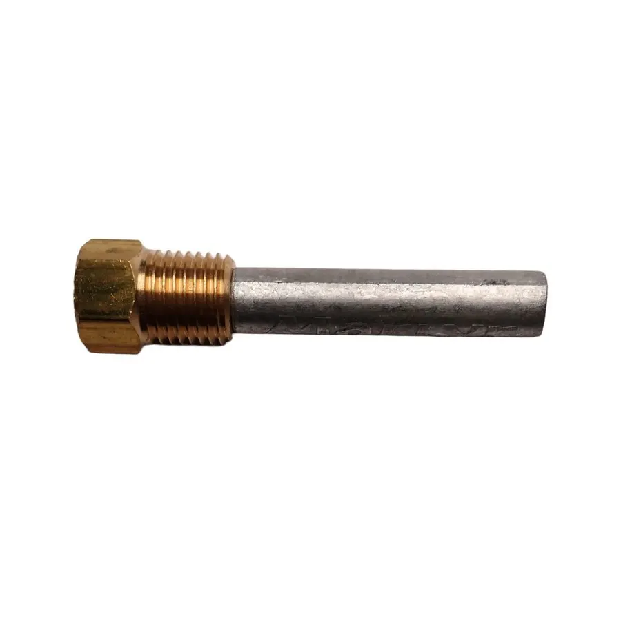 Zinc Pencil Anode with Brass Plug (1/4" BSPT)