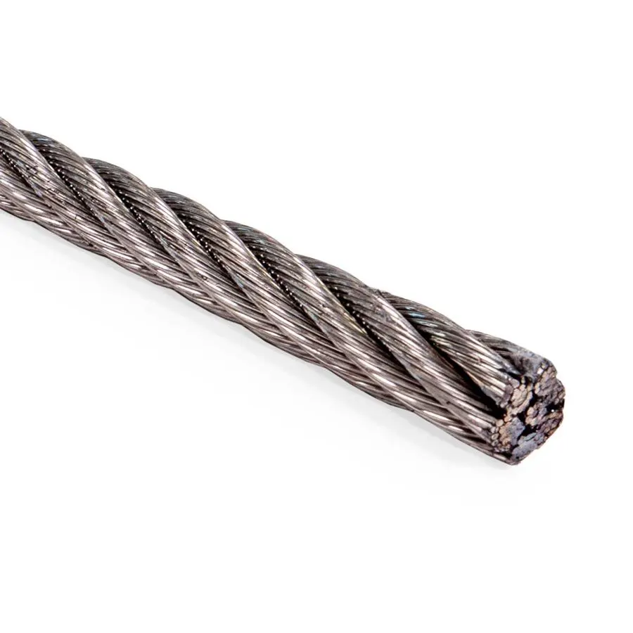 316 Stainless Steel 7x19 Wire Rope 5mm (per metre)