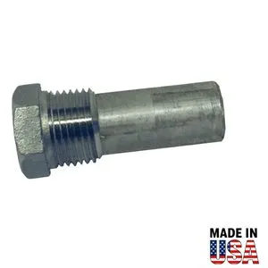 Aluminium Universal 1/2" NPT Pencil Anode with Plug - Saltwater