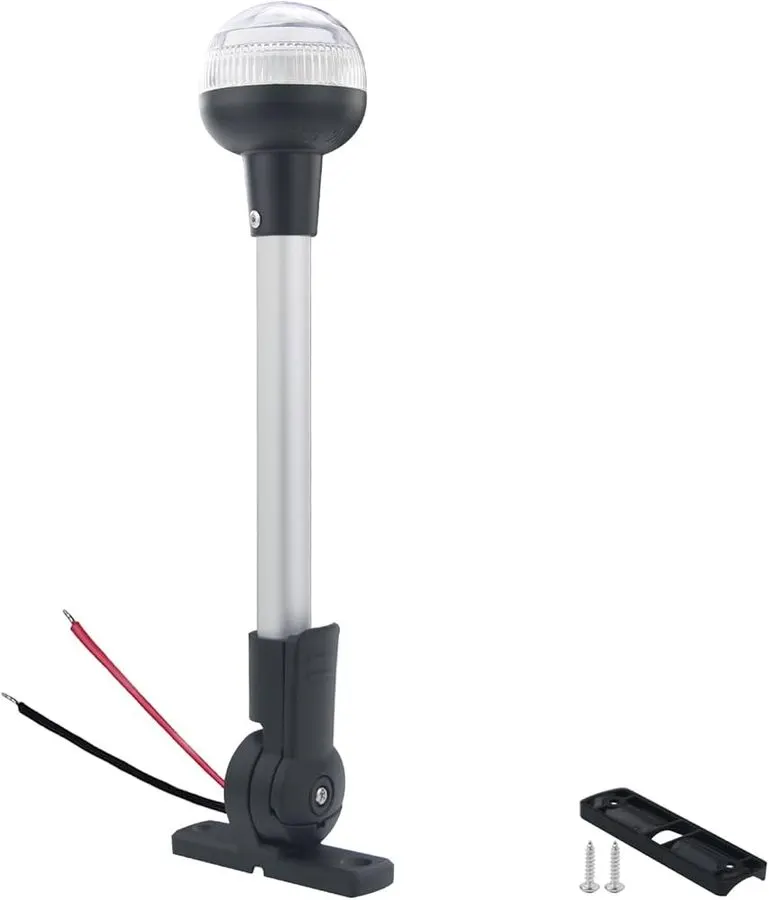 Fold-Down Rail-Mount Battery LED Anchor Light