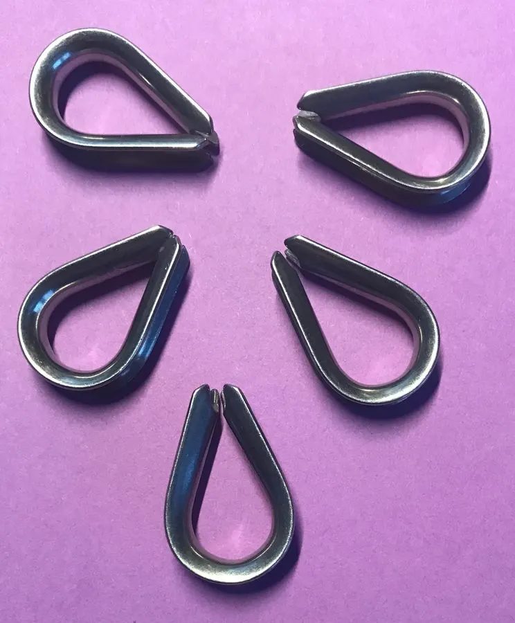 316 Stainless Steel Wire Rope Thimble 4mm (5/32")