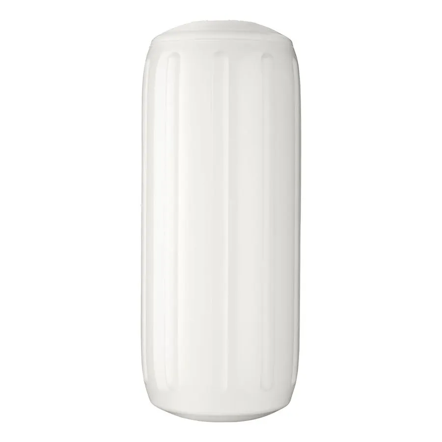 Center-Tube Through-Hole Cylindrical Fender 22 x 60 cm - White