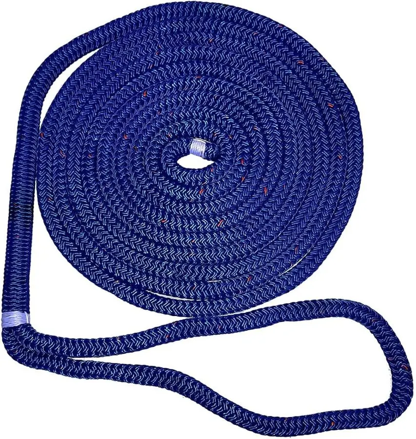 1/2" x 15 ft Double Braid Nylon Dock Line Kit, Navy