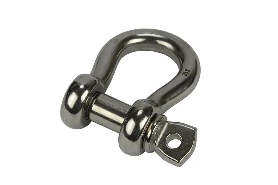 Heavy-Duty Bow Anchor Shackle, 304 Stainless (2-Pack)