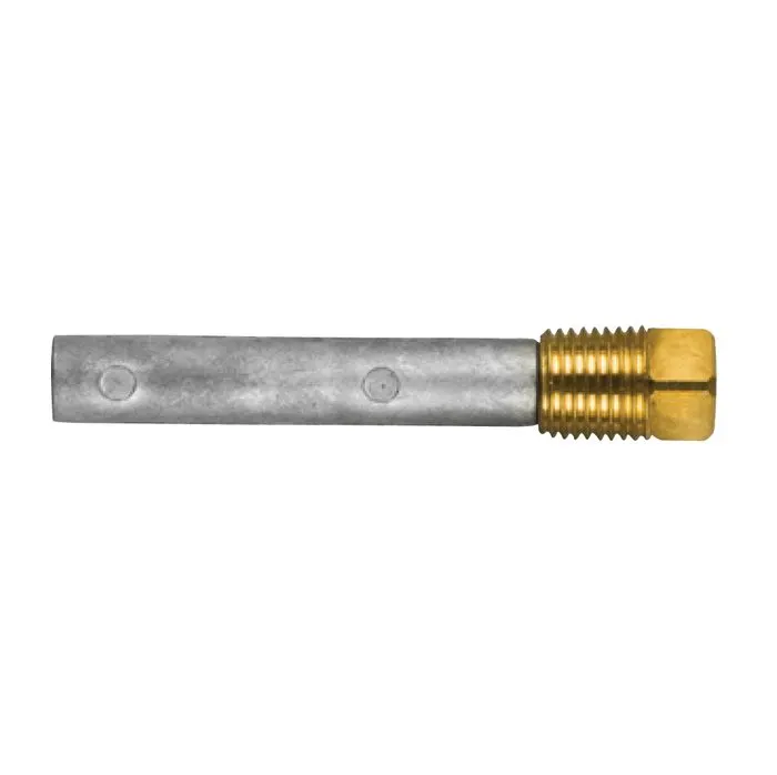 Zinc Pencil Anode with Brass Plug (1/4" BSPT)