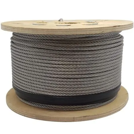 316 Stainless Steel 1x19 Wire Rope 2mm (per metre)