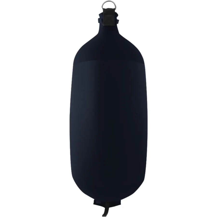 Single-Eye Inflatable Cylindrical Fender 12 x 40 cm - Navy Blue