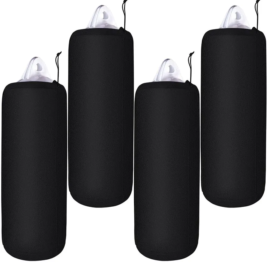 Double-Thickness Fleece Fender Cover 15 x 58 cm - Charcoal