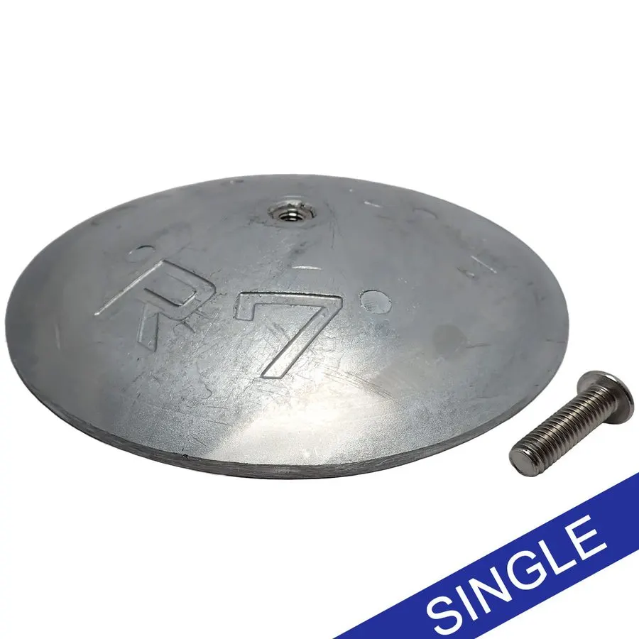 R-7 One-Piece Rudder Anode – Aluminium, 6-7/8 in