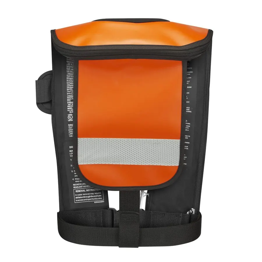 Inflatable Hydrostatic Work Vest - Orange