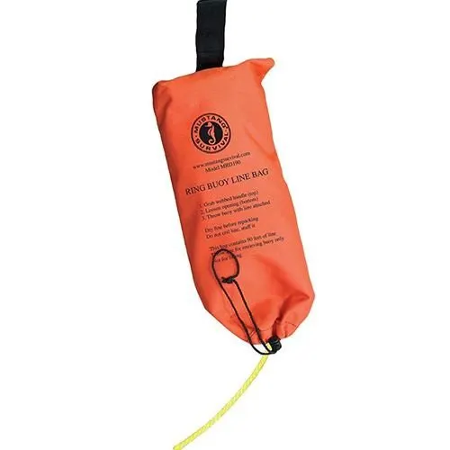 90' Ring Buoy Line with Throw Bag