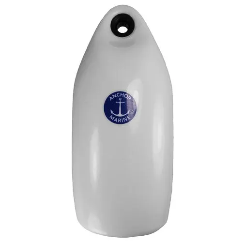 Single-Eye Inflatable Cylindrical Fender 15 x 50 cm - White