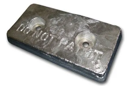 AHC-10 Bolt-On Hull Anode – Aluminium