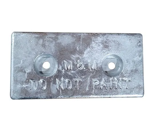 Bolt-On Zinc Hull Anode, 6 x 12 in.