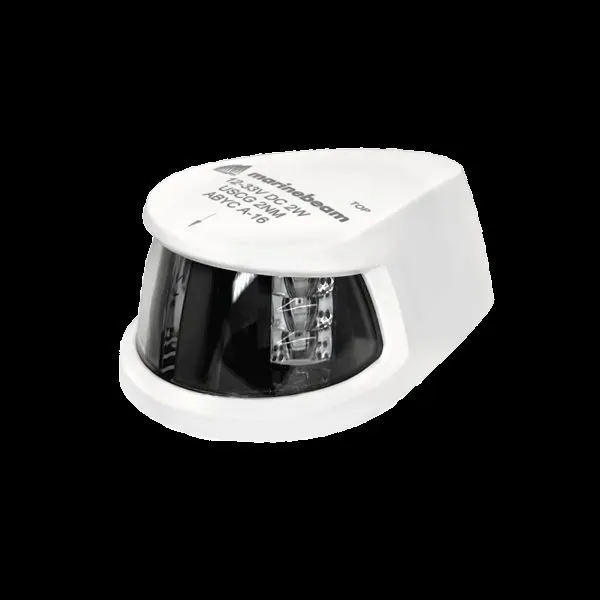 LED Bi-Color Bow Navigation Light, Horizontal Mount, Silver