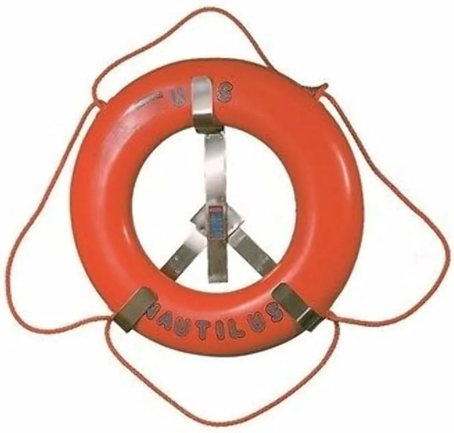 Stainless Steel Life Ring Rack, 24 in.
