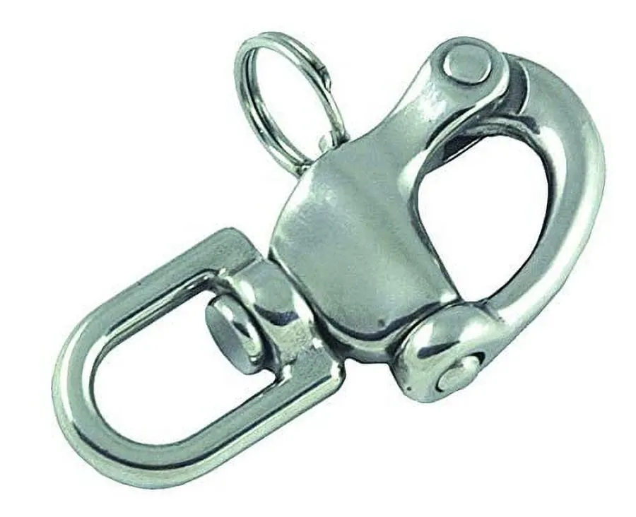 Heavy-Duty Snap Shackle with Swivel D-Ring Bail