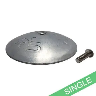 R-5 One-Piece Rudder Anode – Aluminium, 5 in Heavy