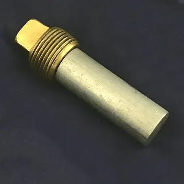 Zinc Pencil Anode with Plug 3/8" UNC