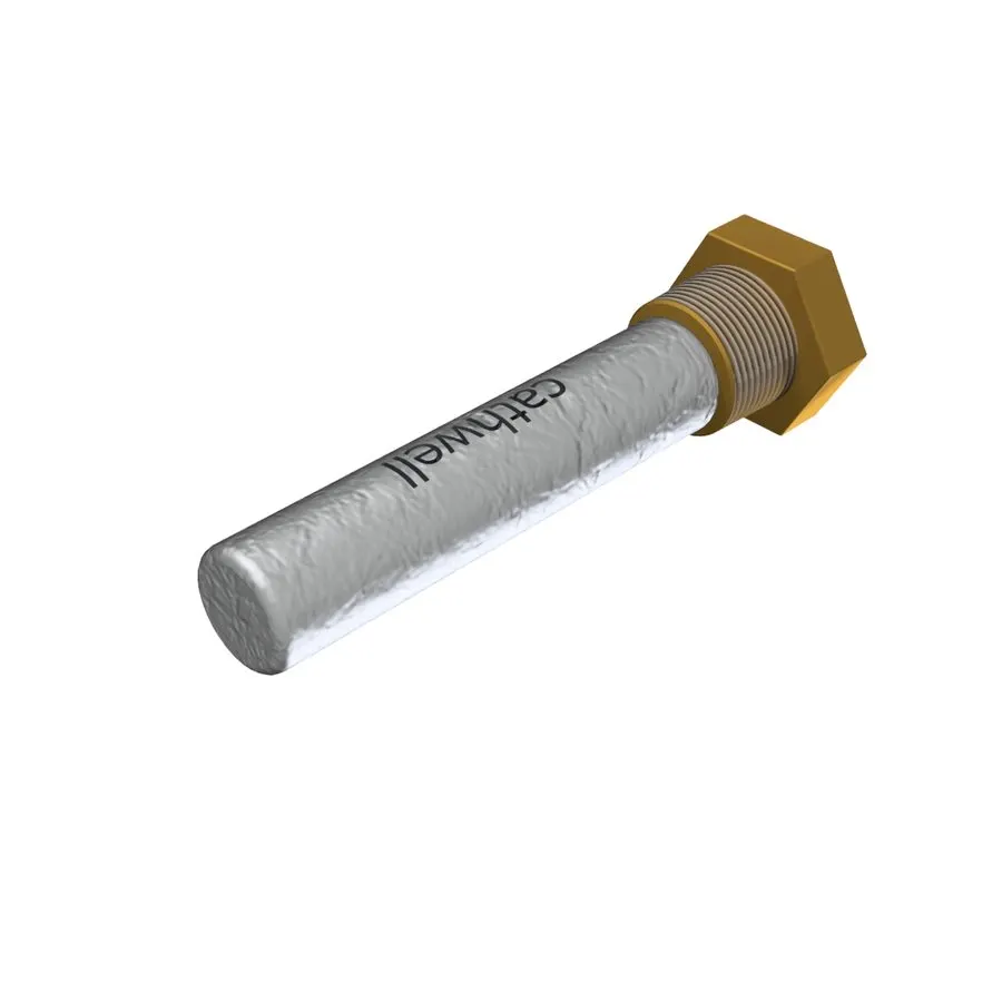 Zinc Pencil Anode with Plug Generator Cooler