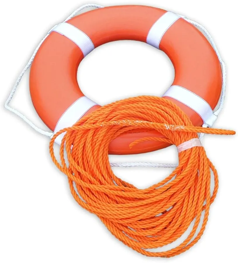 USCG Life Ring with Molded-In Rope