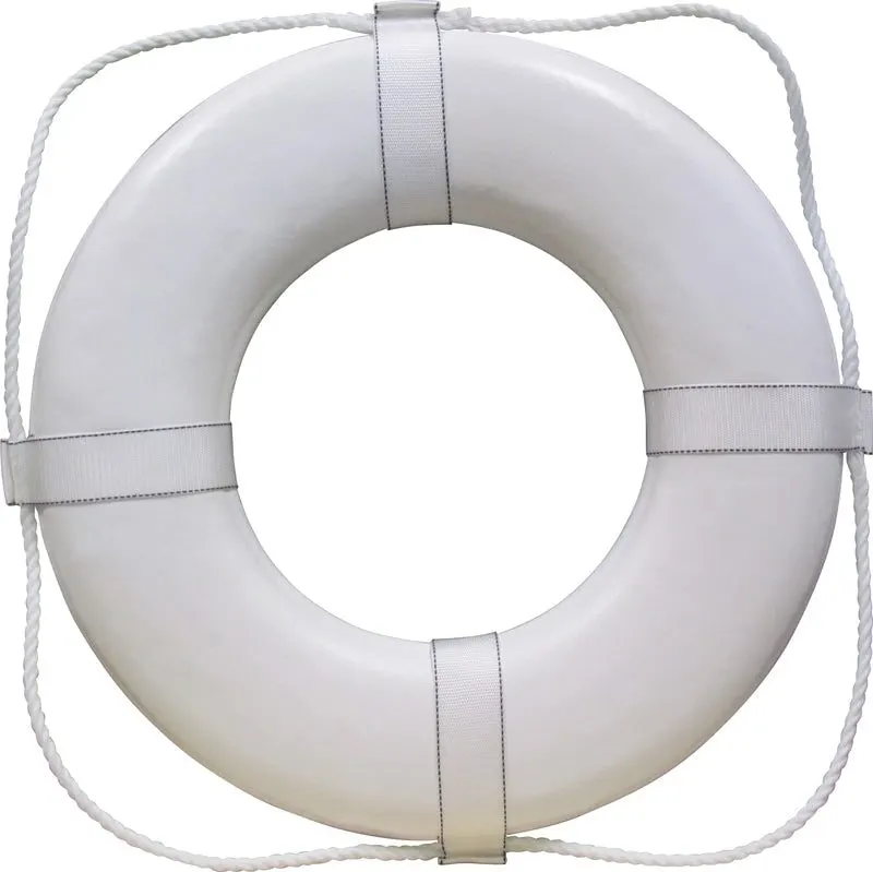 20" White Foam Ring Buoy