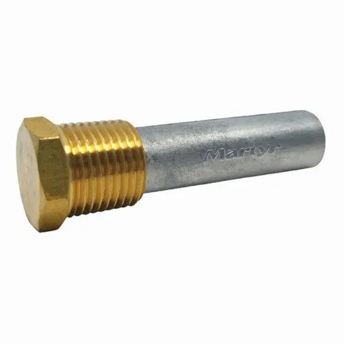 Zinc Pencil Anode with Plug - Heat Exchanger