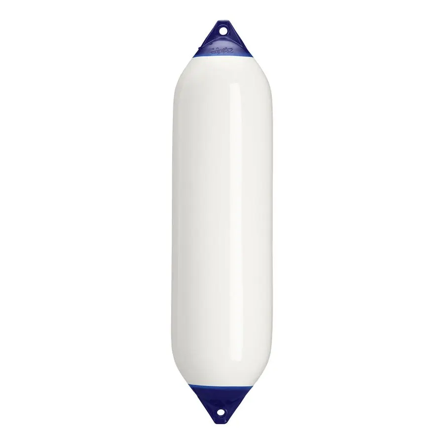 F5 Series Twin-Eye Cylindrical Fender 30 cm - White & Blue