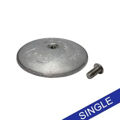 R-3 One-Piece Rudder Anode – Aluminium, 3-3/4 in