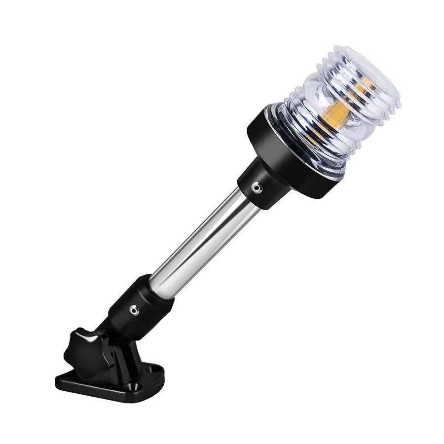14" Fold-Down LED Anchor Light, Aluminium Pole, 12-30V